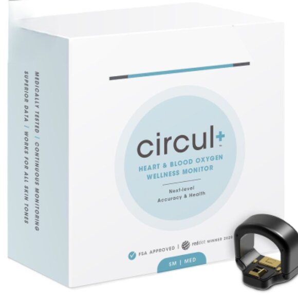 circul+ Wearables Circul Smart Ring Heart Blood Oxygen Wellness